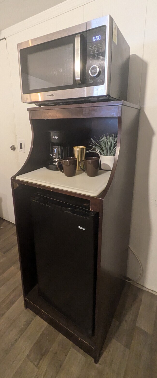 Mini Fridge, Microwave & Coffee Maker - 9838 Lake Dr