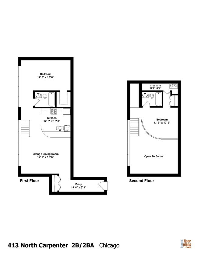 Floorplan - 413 N. Carpenter St.