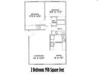 2BR/1BA - Woodbrook Apartments