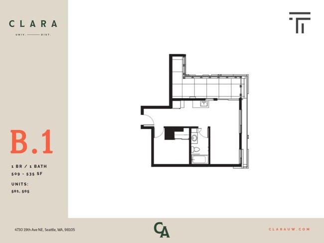 Floorplan - Clara Apartments