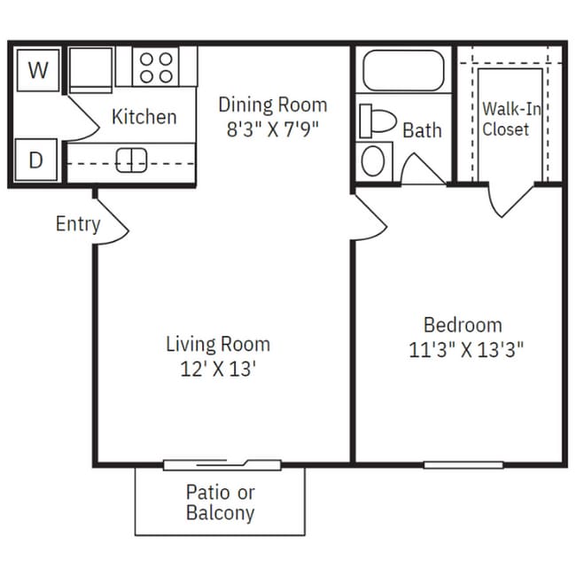 Floorplan - Brixton McKinney Apartments