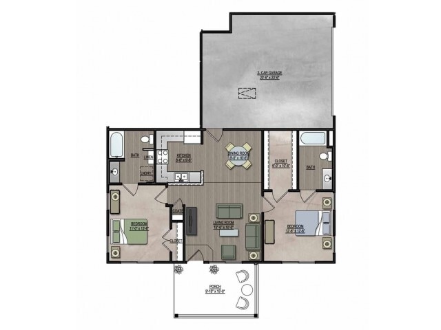 Floorplan - Flats at Greenway