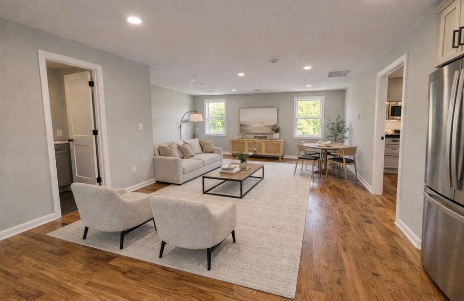 Virtully Staged Living room - 77 Shepherds Ln