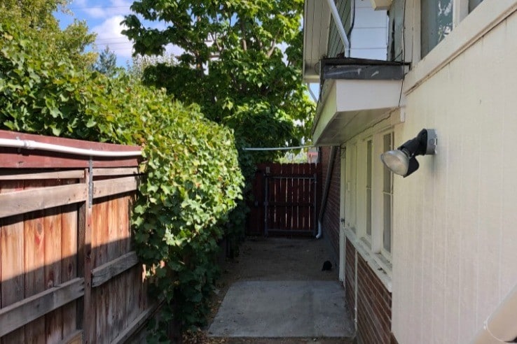 side yard - 795 Roberts St