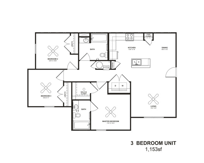 Floorplan - James Pointe Apartments