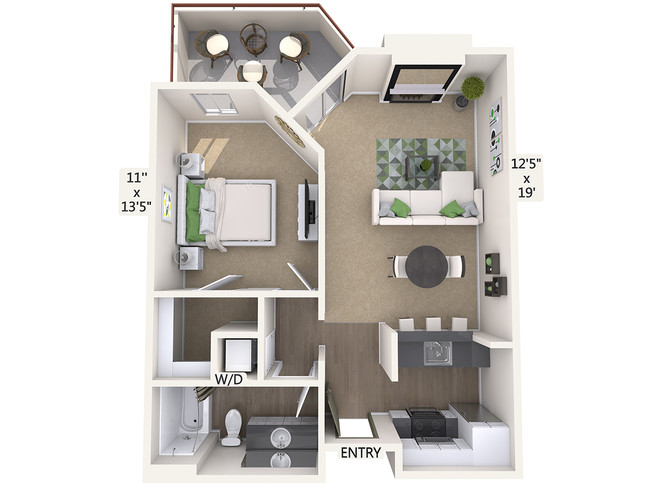 Floorplan - eaves Old Town Pasadena