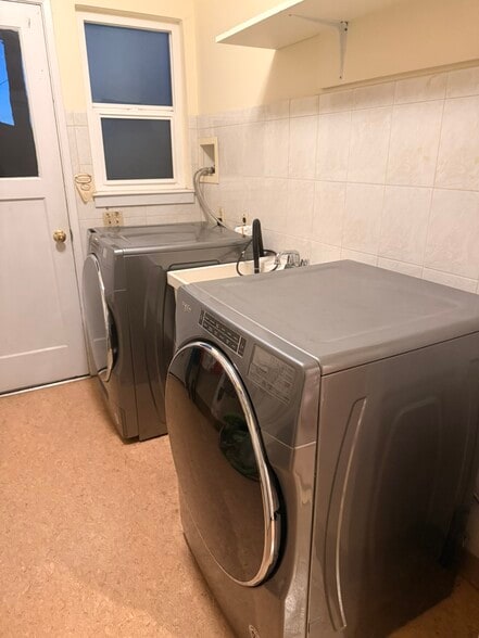 In unit washer and dryer with utility sink - 496 Sherwood Way