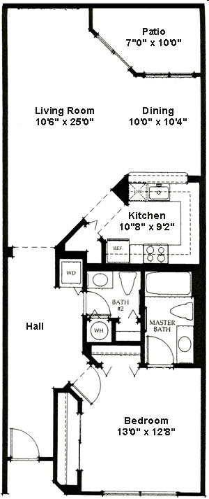 1BR/1.5BA - Hawthorne Condominium