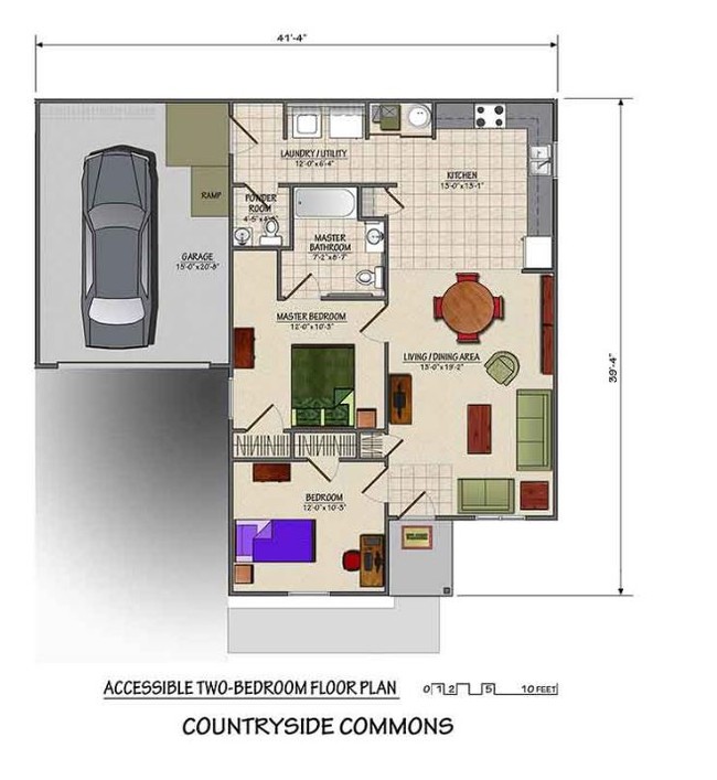 Floorplan - Country Side Senior Apartments