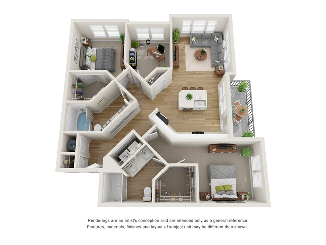 Floorplan - Lake Linganore Apartments