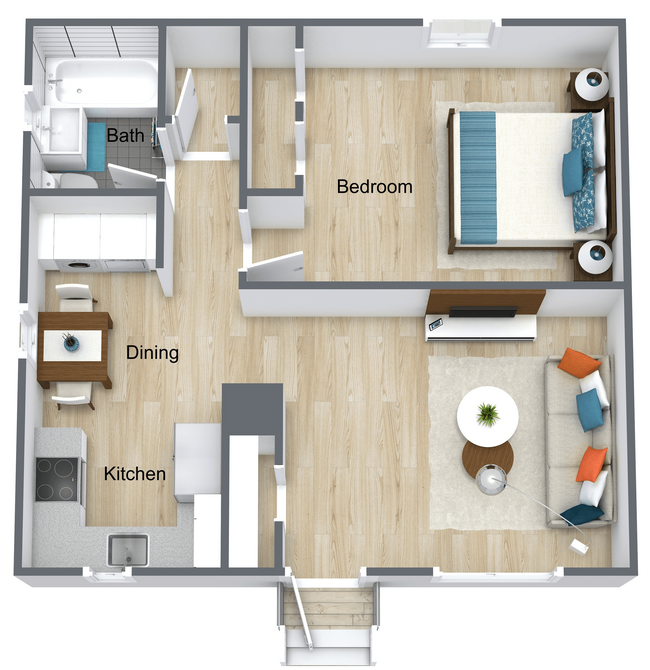 Floorplan - Oak Grove Apartments