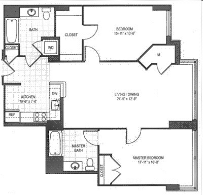 2BR/2BA - Metro Rosslyn Apartments