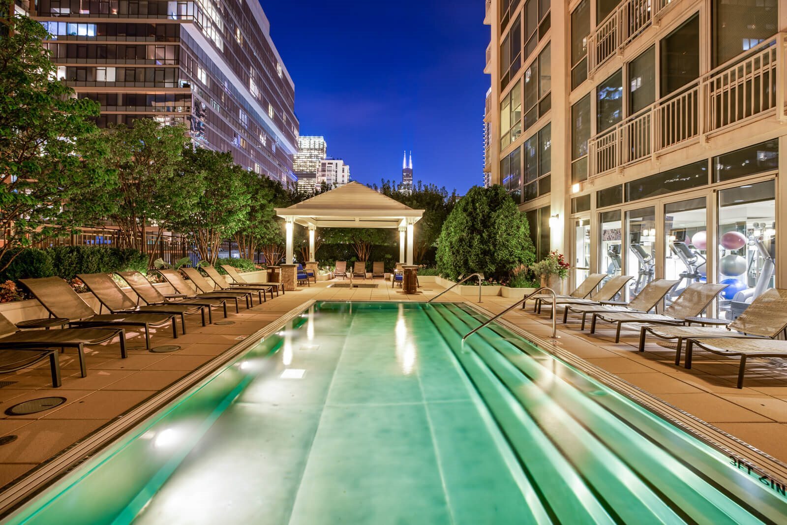 Roof top pool with great views - 316 W Erie St