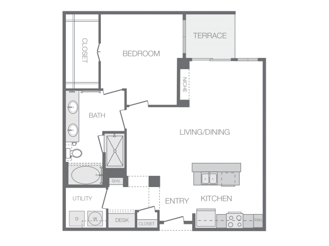 Floorplan - Hanover Rice Village