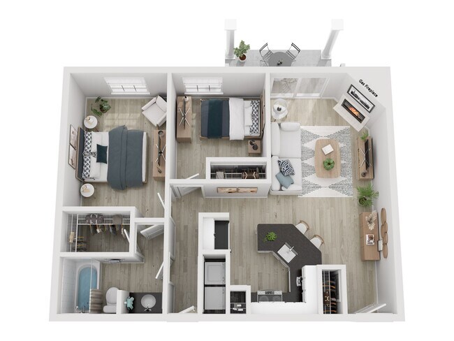 Floorplan - Bradley Park Apartments