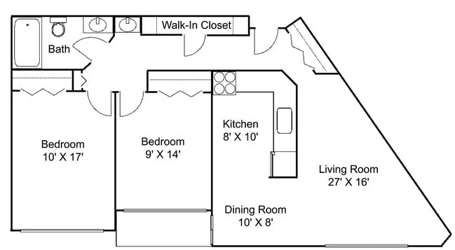 Floorplan - Hillsborough Apartments