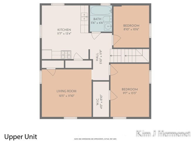 Upstairs Unit Floor Plan - 946 Virginia St SE