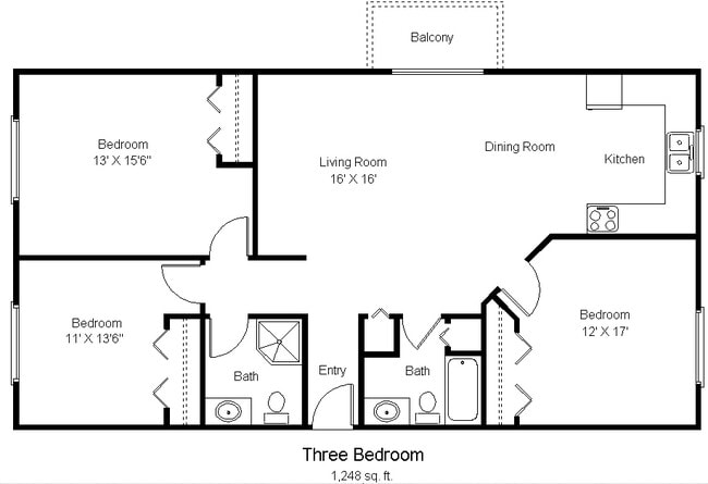 Floorplan - Woodland Park Apartments