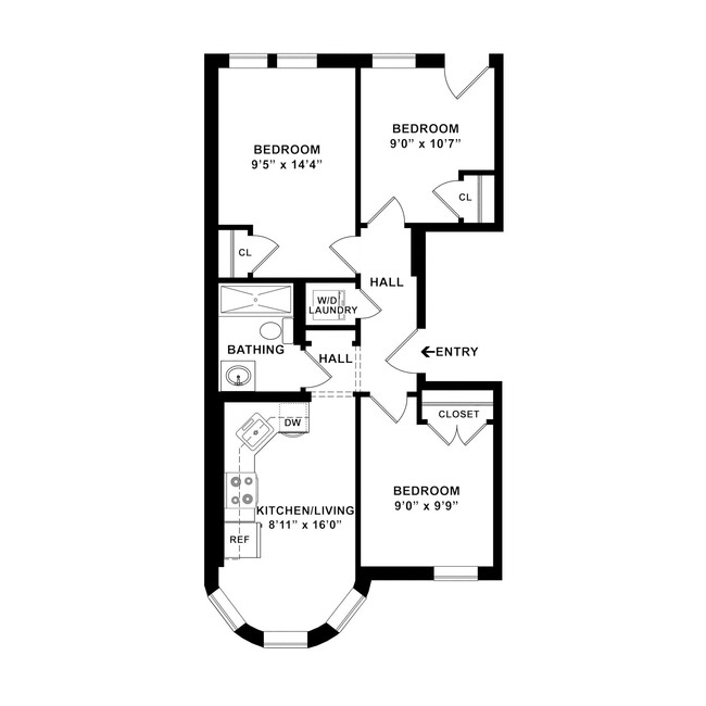 Floorplan - Clearway Apartments