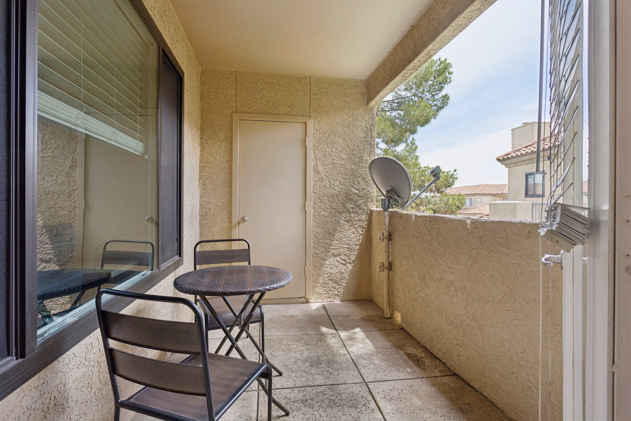 Patio with Bistro table & Chairs - 4925 E Desert Cove Ave