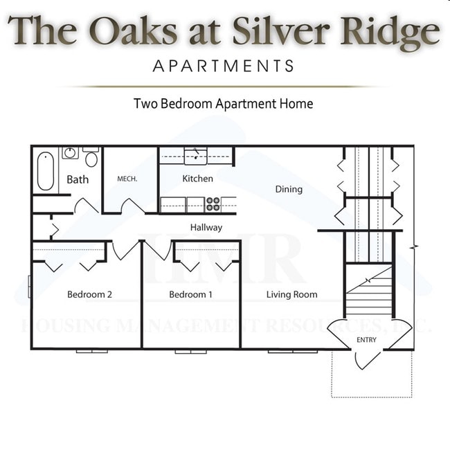 2BR/1BA - The Oaks at Silver Ridge