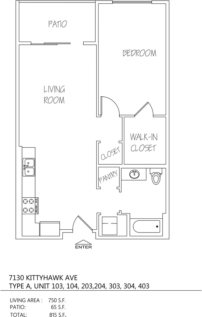 Floorplan - 7130 Kittyhawk Ave