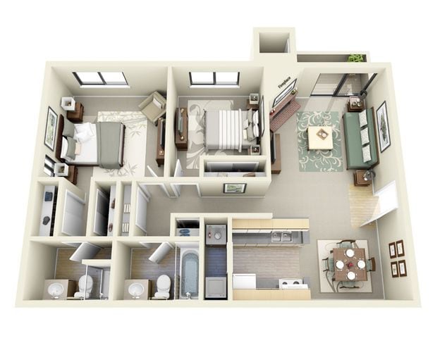 Floorplan - Woodcliffe Apartment Homes