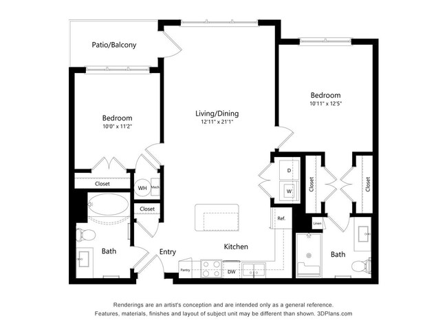 Floorplan - Grayson Ridge 55+ Apartments