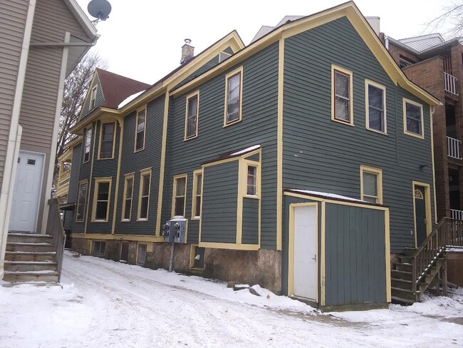 Back view (basement door is white) - 430 W Wilson St