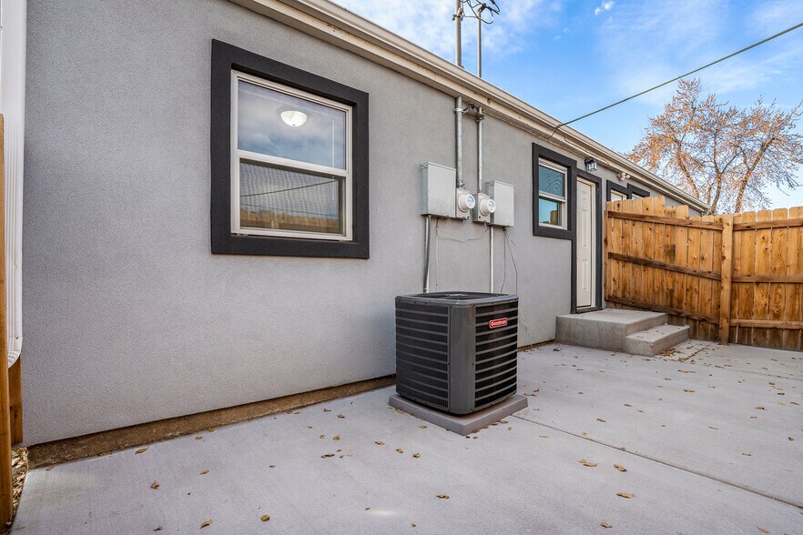 6ft fenced exclusive use back patio - 7145 W 16th Pl