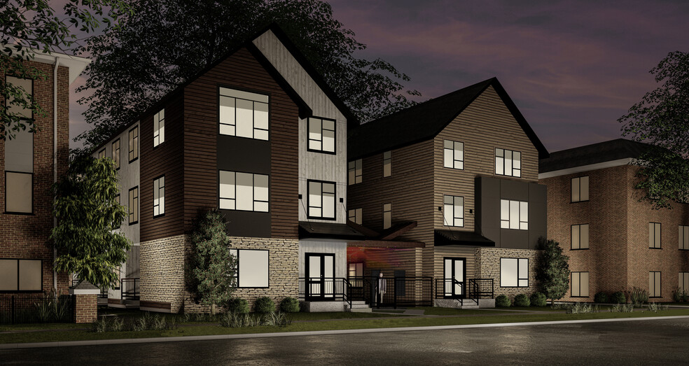 Rendering of New Townhomes - 509-511 10th Ave SE