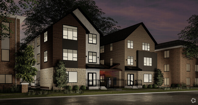 Rendering of New Townhomes - 509-511 10th Ave SE