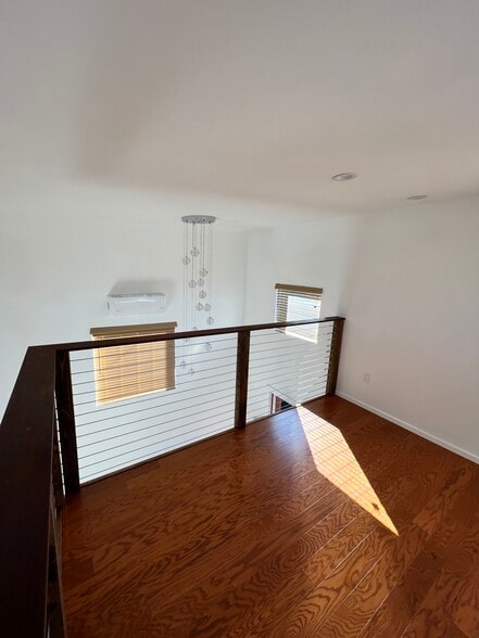 balcony view from upstairs bedroom - 3518 Hunter St