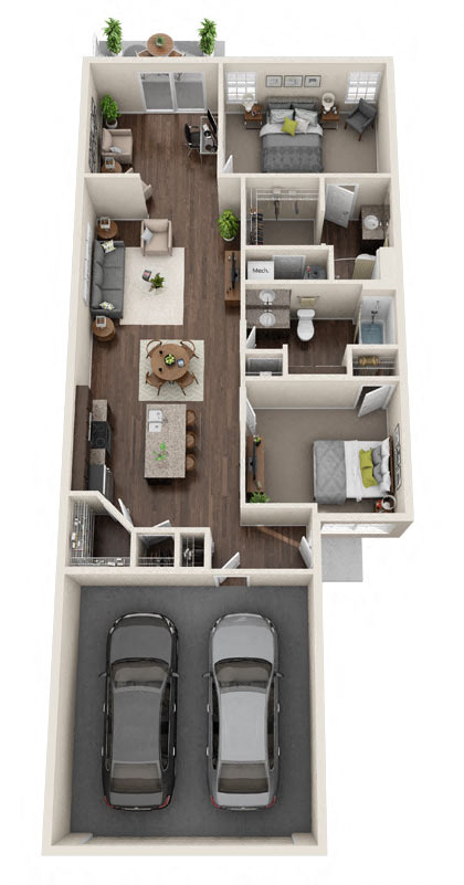 Floorplan - Redwood Brownstown Telegraph Road