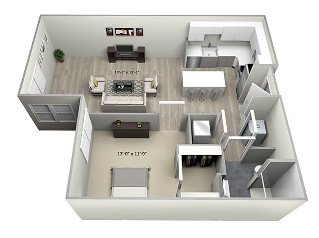 Floorplan - 735 Truman Apartments