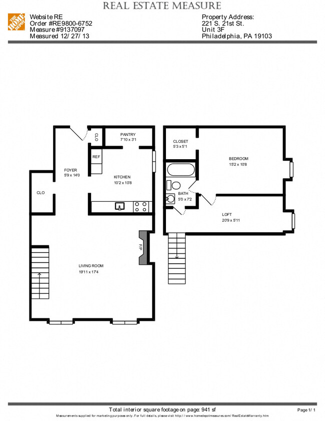 Floorplan - 226 South 21st St