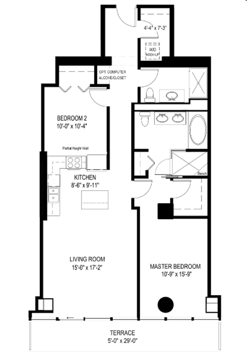 2BR/2BA - 235 W Van Buren St