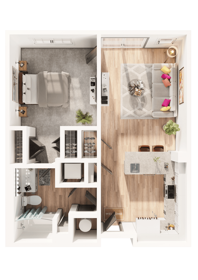 Floorplan - Arapahoe Square Apartments