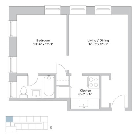 Floorplan - 5501 S. Cornell