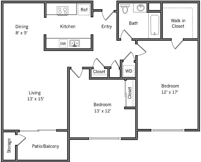 Floorplan - Americana Apartments