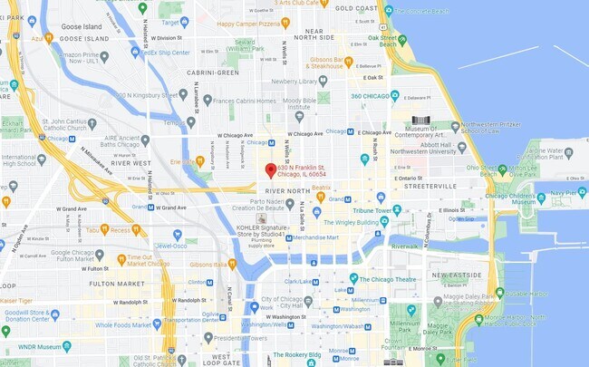 Map - 630 N Franklin St
