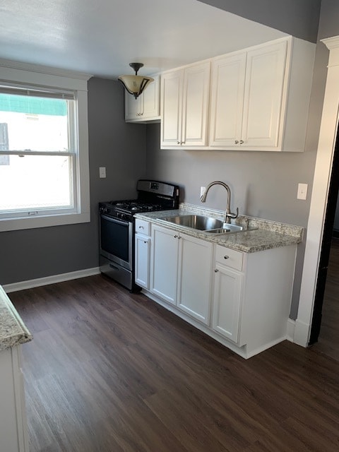 Stainless steel appliances - white cabinetry - 2648 Robinwood Ave