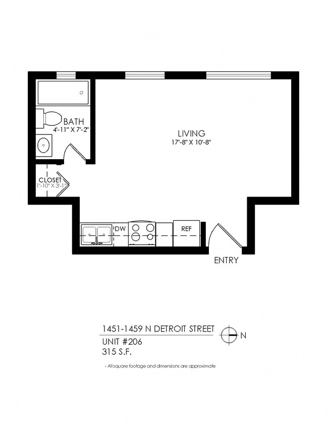 Floorplan - 1451 Detroit