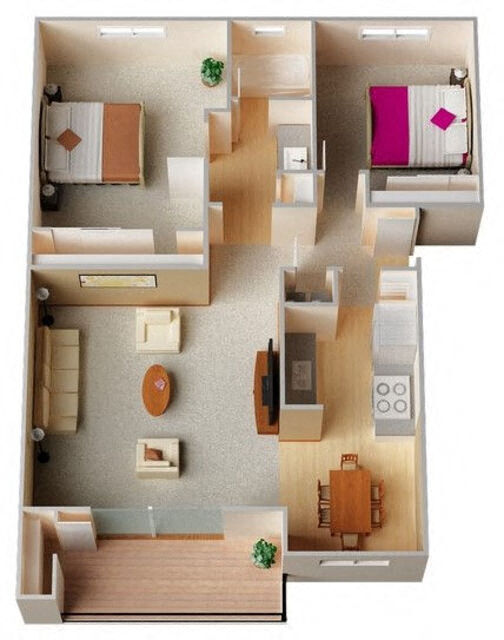 Floorplan - Sunnyvale Crossings Apartments