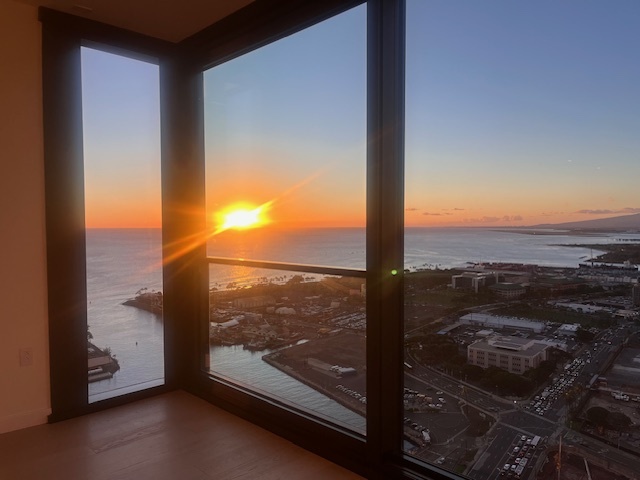 Amazing Sunset from Living Room - 1100 Ala Moana Blvd