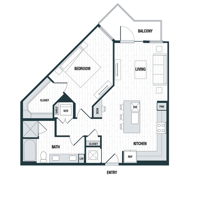 A4: 1bed 1bath - Altitude at Brooks