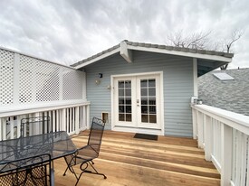 Private porch view toward the entrance of the in-law unit with french doors - 1610 22nd St