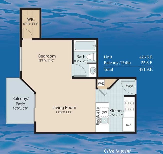 Floorplan - Sunset Bay Apartments