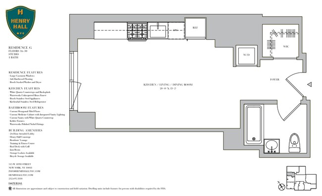 Floorplan - Henry Hall