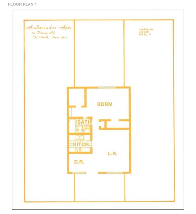1BR/1BA - Ambassador Apartments